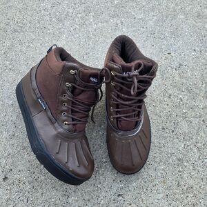Nautica Men's Brown High-Top Boots Size 11